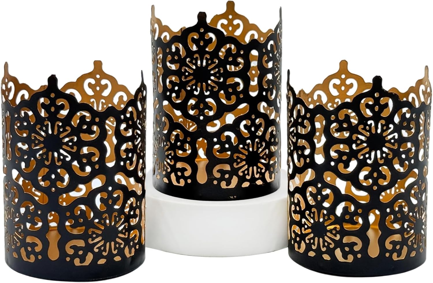 Elegant Metal Candle Holder Set