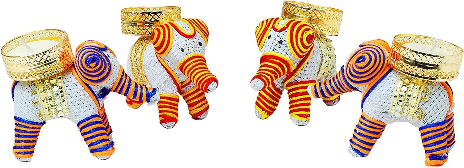 Elephant Tealight Holder Set for Decorative Lighting Accessories