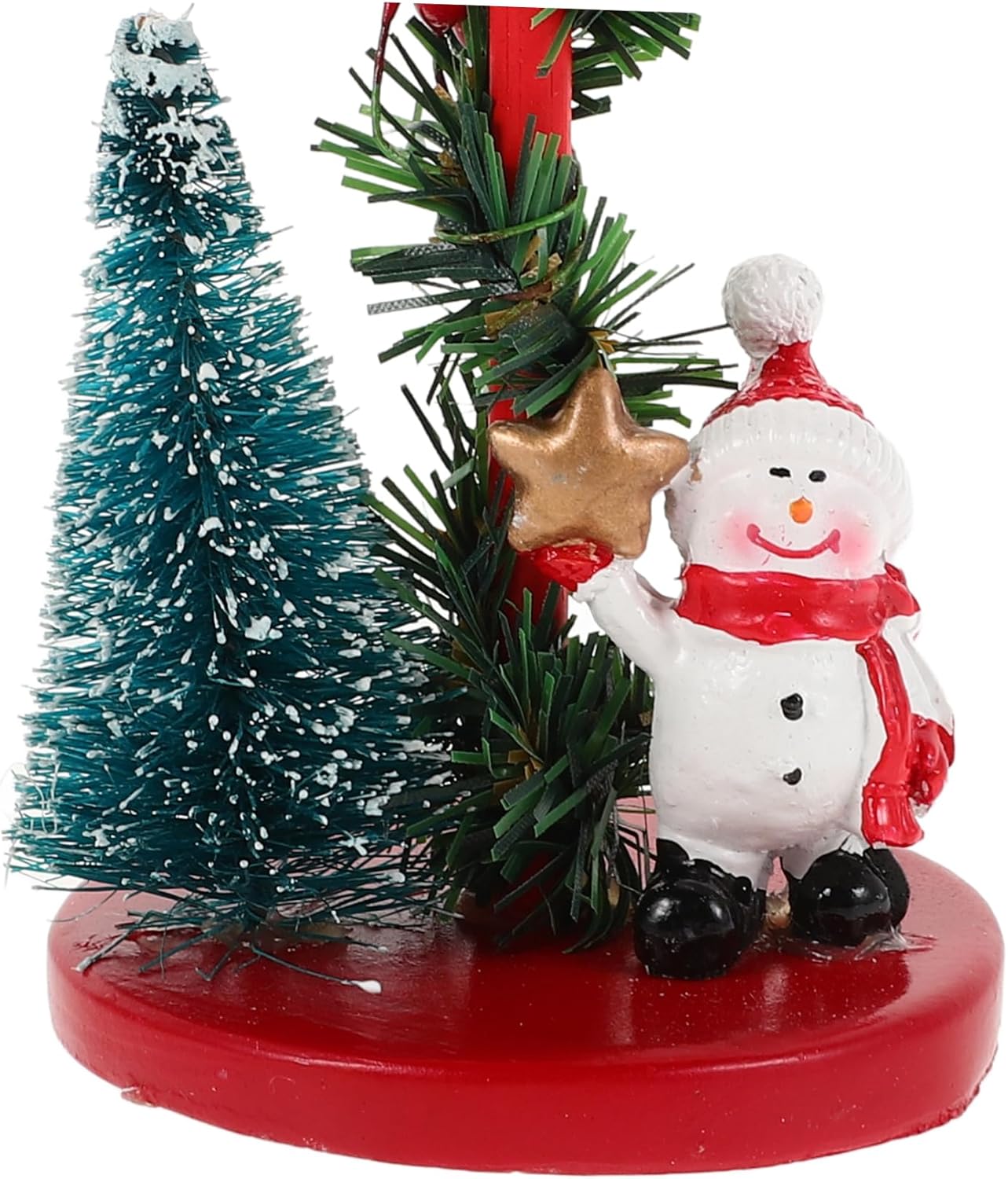 Snowman Holiday Candlestick Holder Decorations