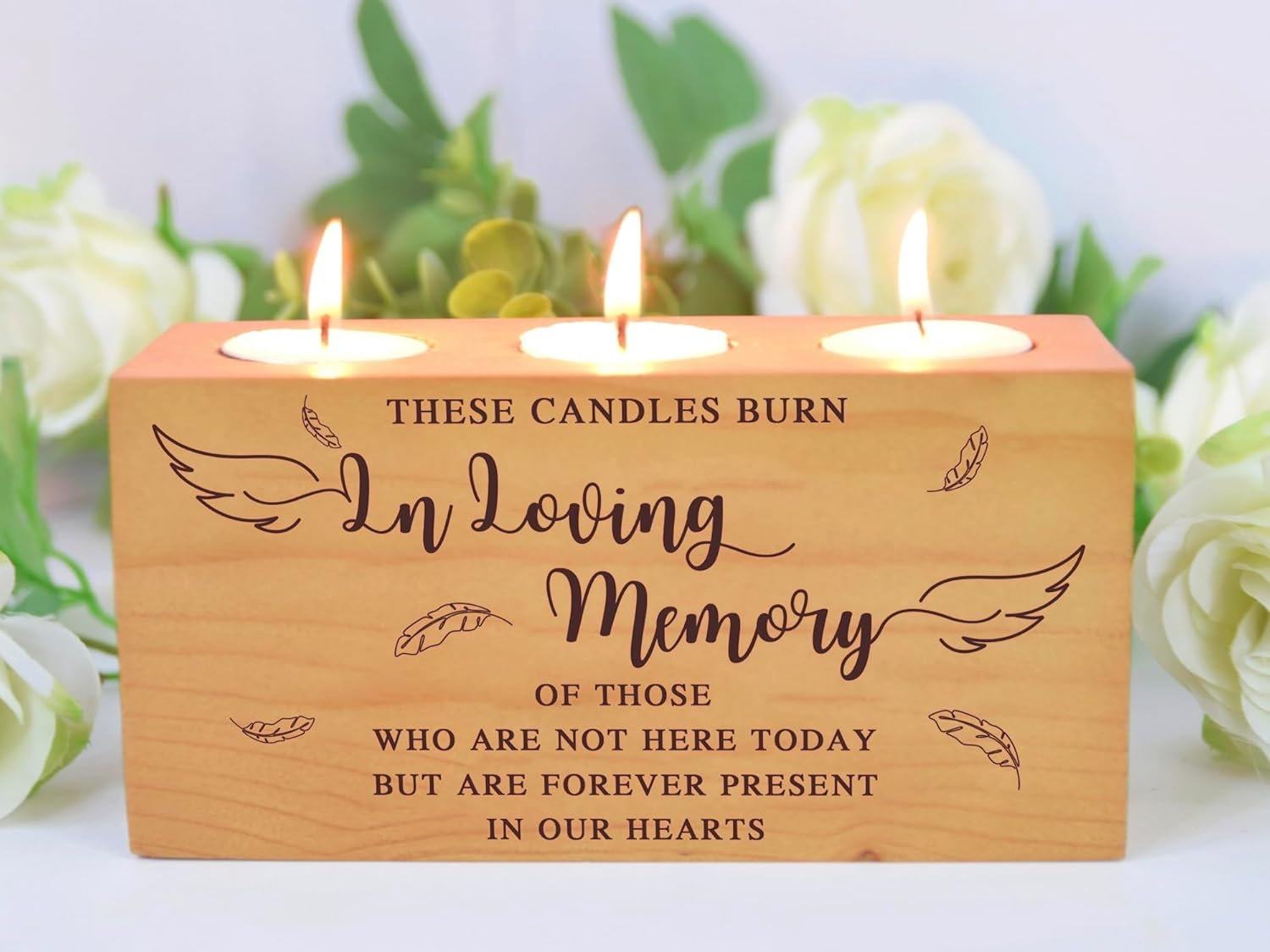 Personalized Memorial Candle Holder for Weddings Anniversaries or Reunions