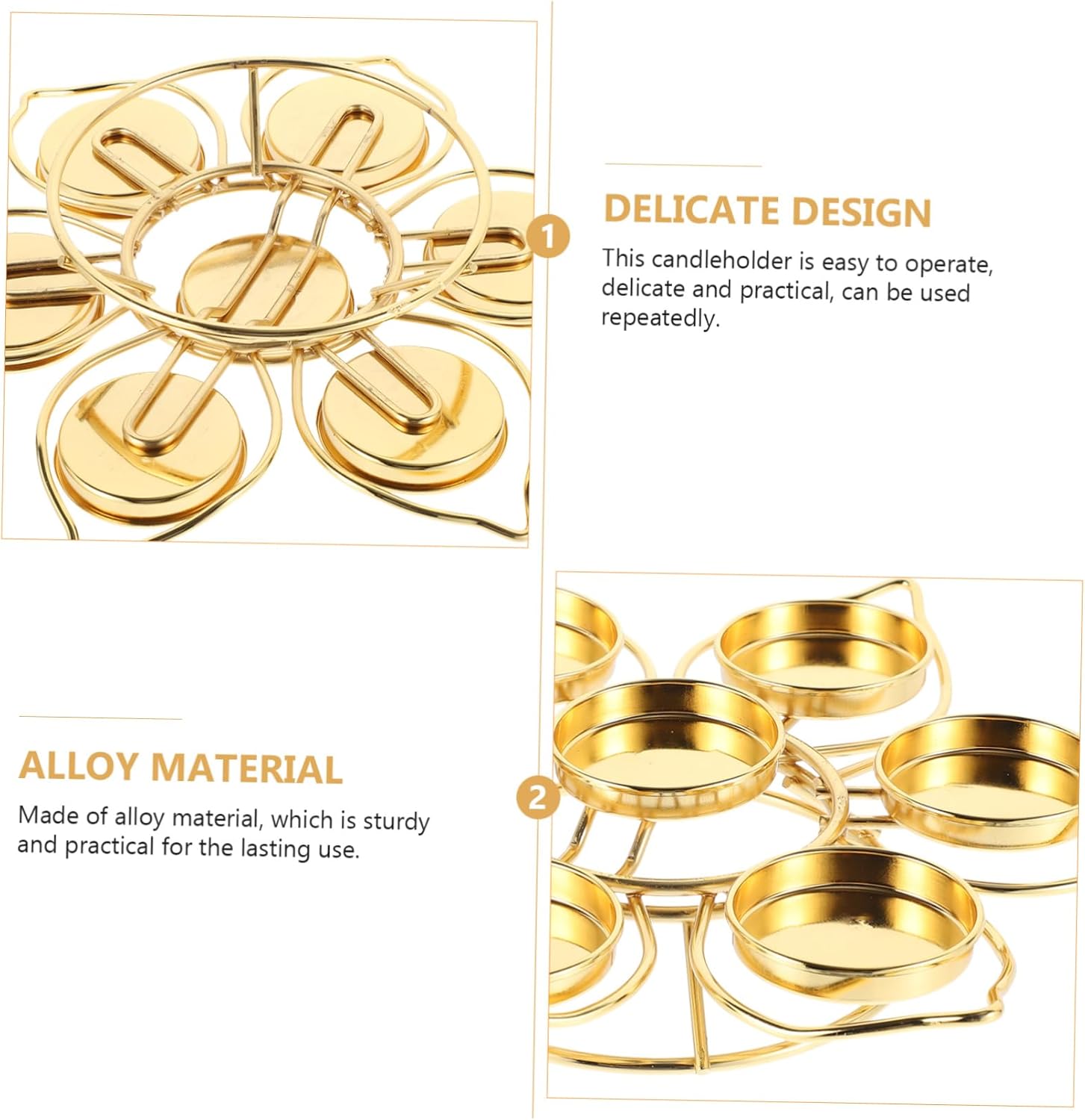 Modern Lotus Candle Holder for Home Religious Use