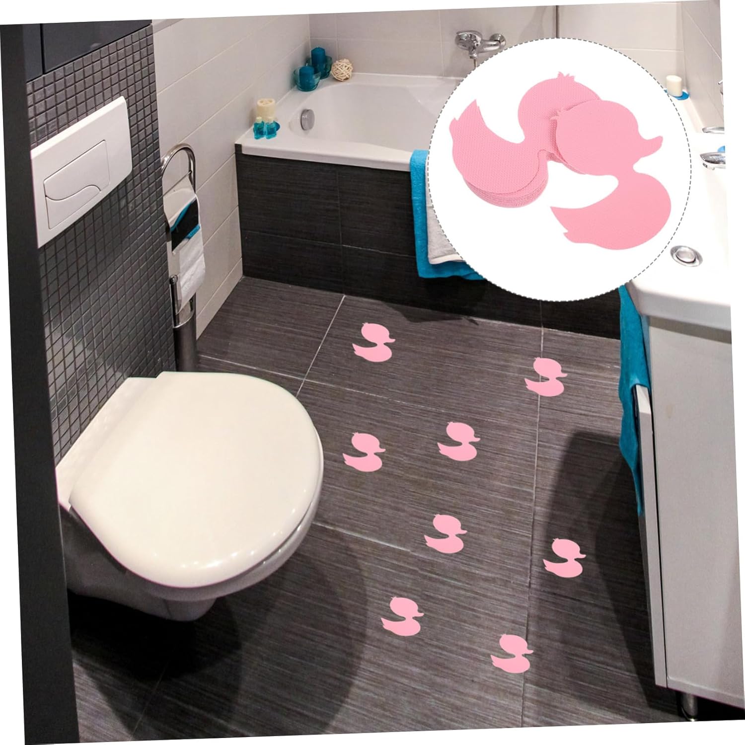 Non Slip Tub Stickers 12 Pack for Bathtub Safety Decals