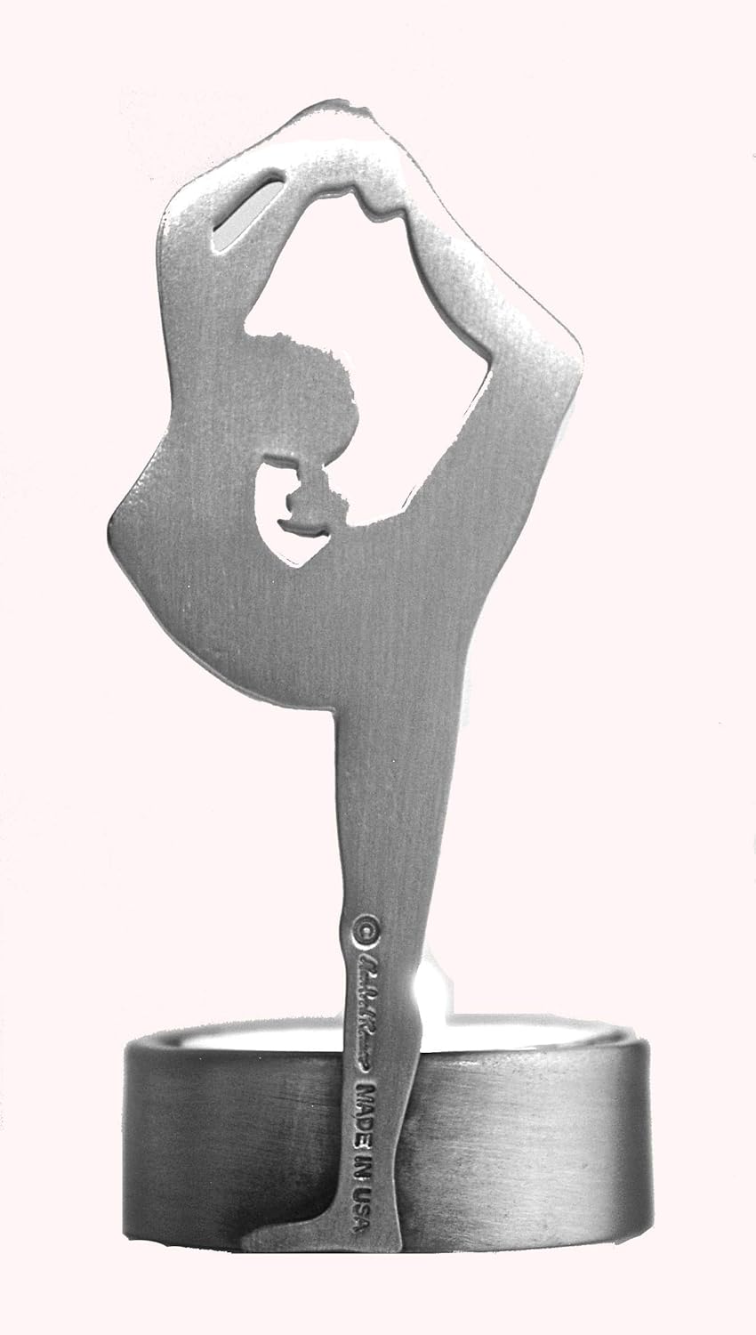 Yoga Votive Candle Holder 4 x 2 Brushed Pewter Made in USA