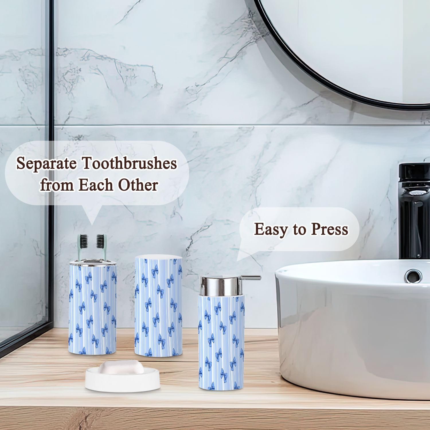 Bath Accessories Set for Modern Home Decor