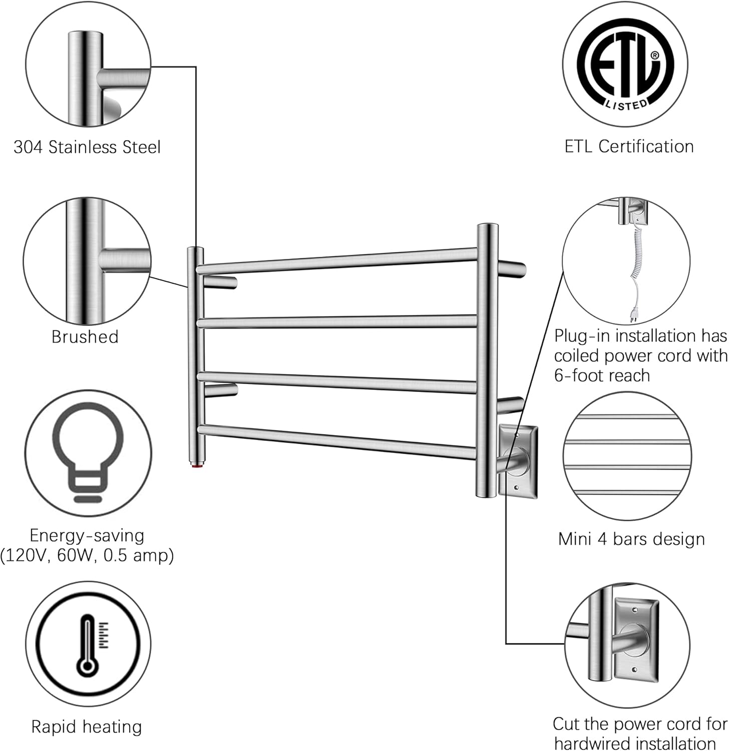 Chic Efficient Towel Warmer