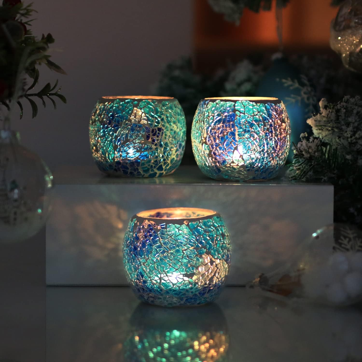 ZHAOHAI Mosaic Candle Holder