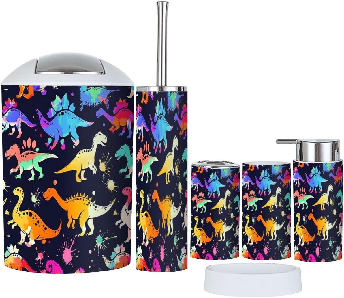 Space-Saving 6-Piece Durable Bathroom Accessory Set