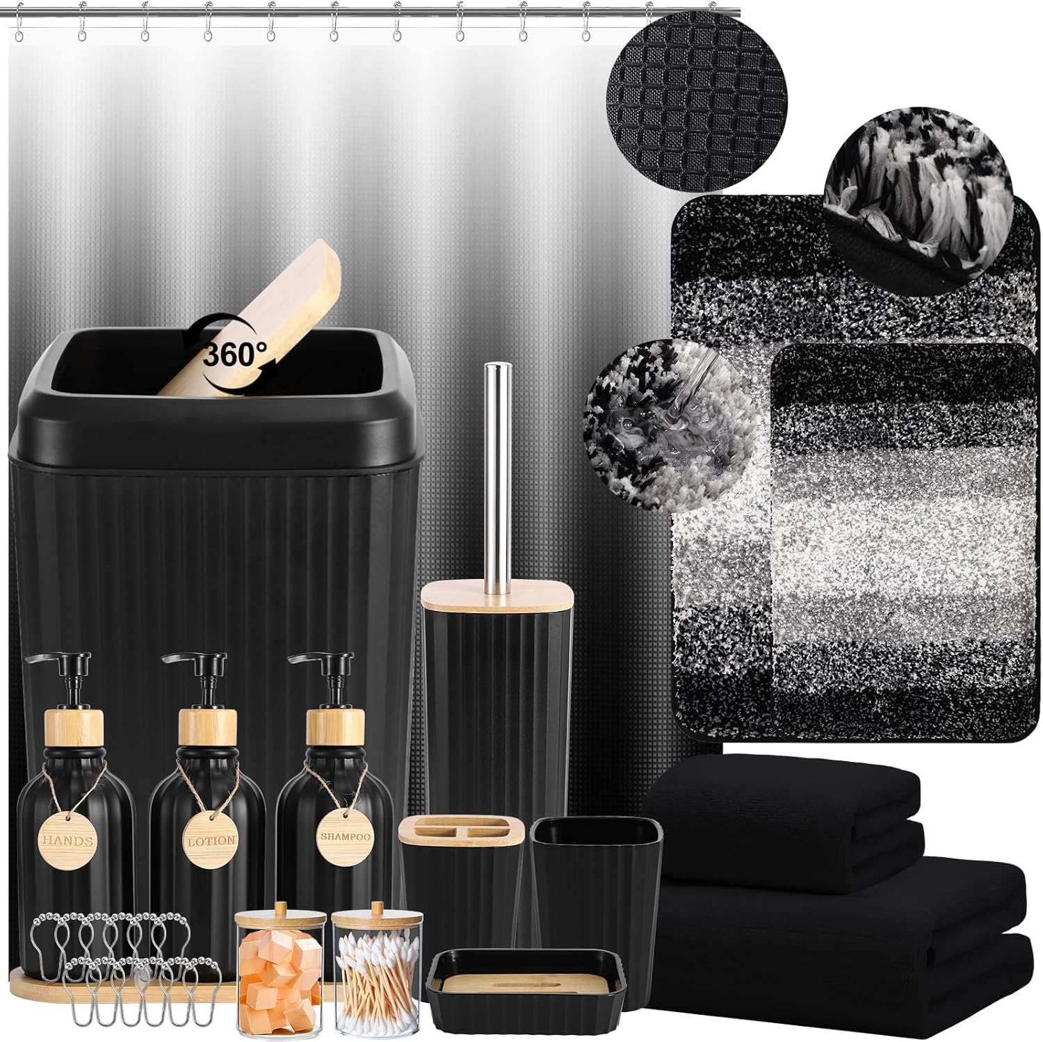 34-Piece Bathroom Accessory Set