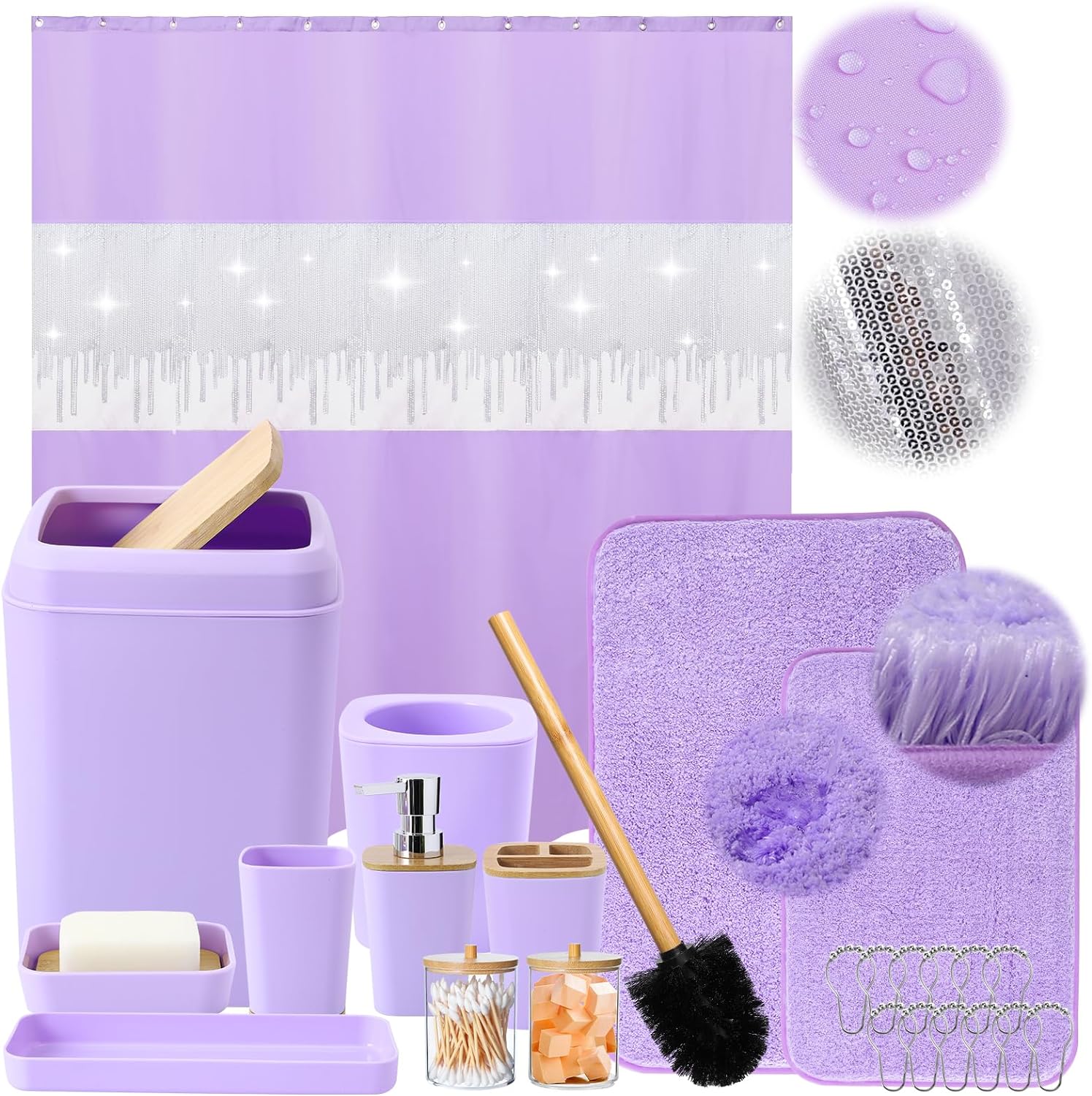 Versatile Bathroom Accessory Set with 12 Pieces Perfect for Any Occasion