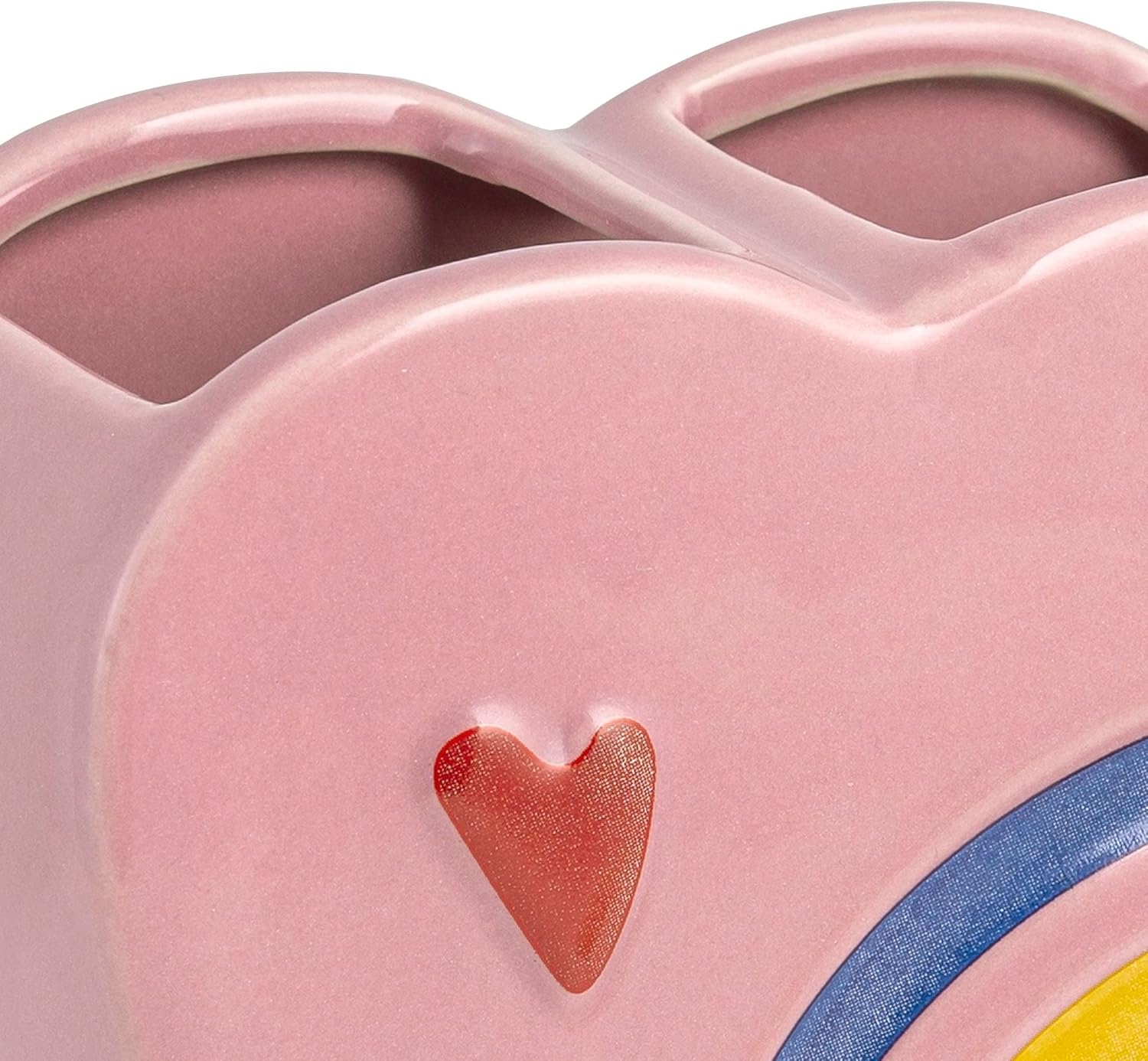 Rainbow Hearts 3pc Bath Set for Kids Pink Novelty