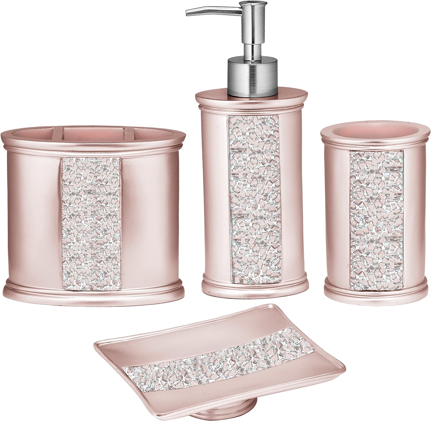 Zahari Home 4-Piece Bathroom Set for Essentials with Modern Design andression