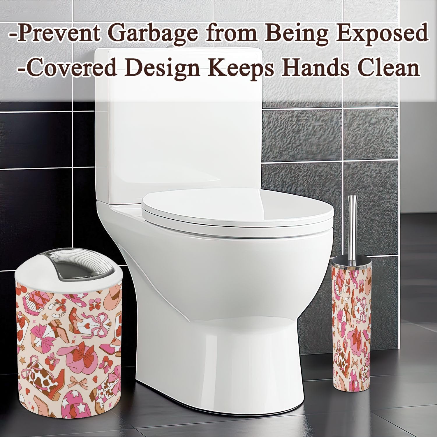 Stylish 6-Piece Cowgirl Bathroom Set with Durable Design