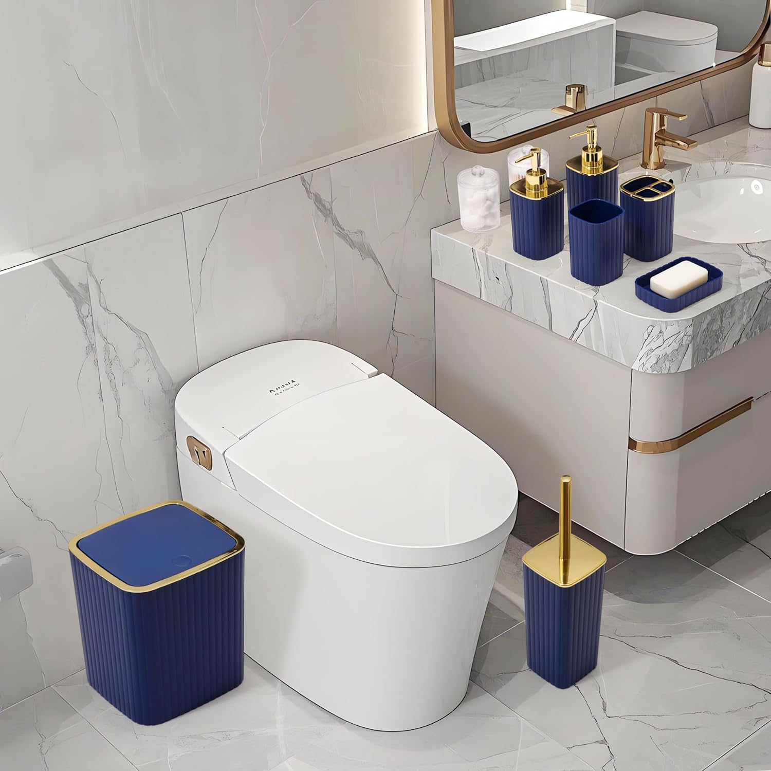 XLHOMO 26-Piece Blue Bathroom Set with Everything You Need