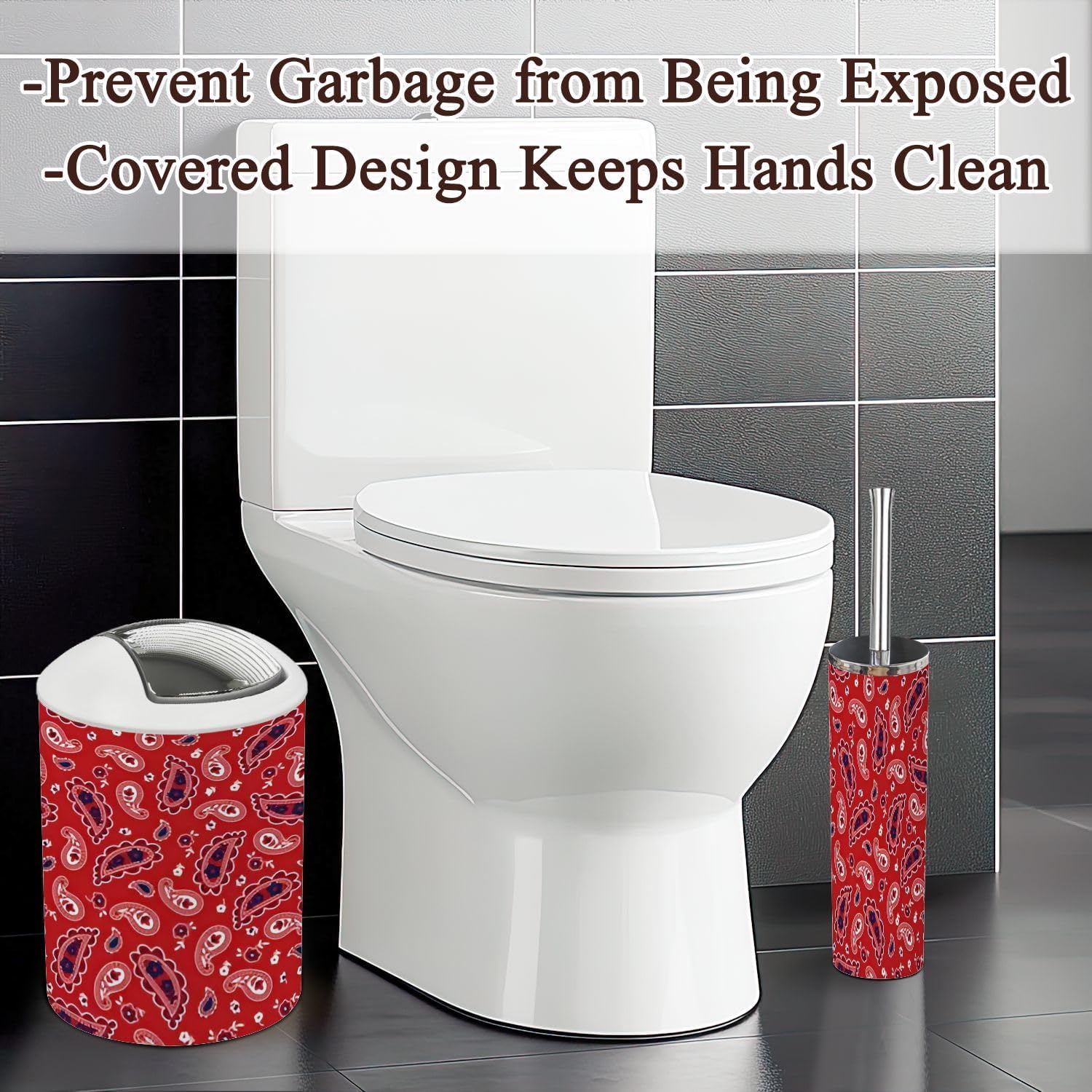 Bathroom Accessories Set 6 Pcs Durable Stylish Bathroom Organizers
