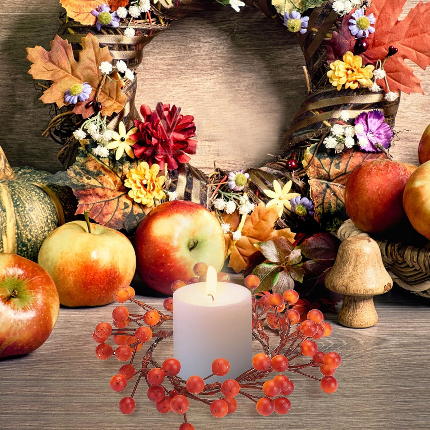 Elegant Fall Candle Rings