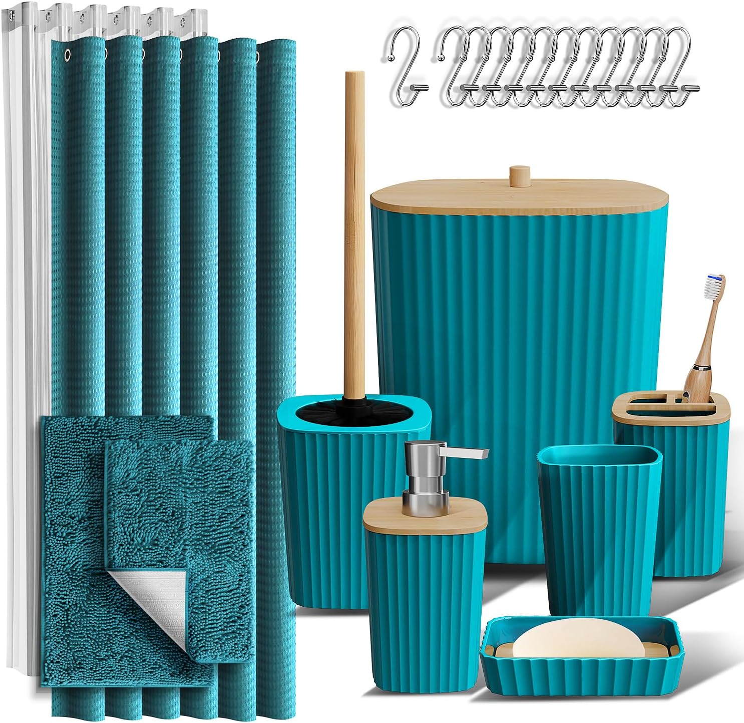 Hearth Harbor Sodium Green 22-Piece Bathroom Set