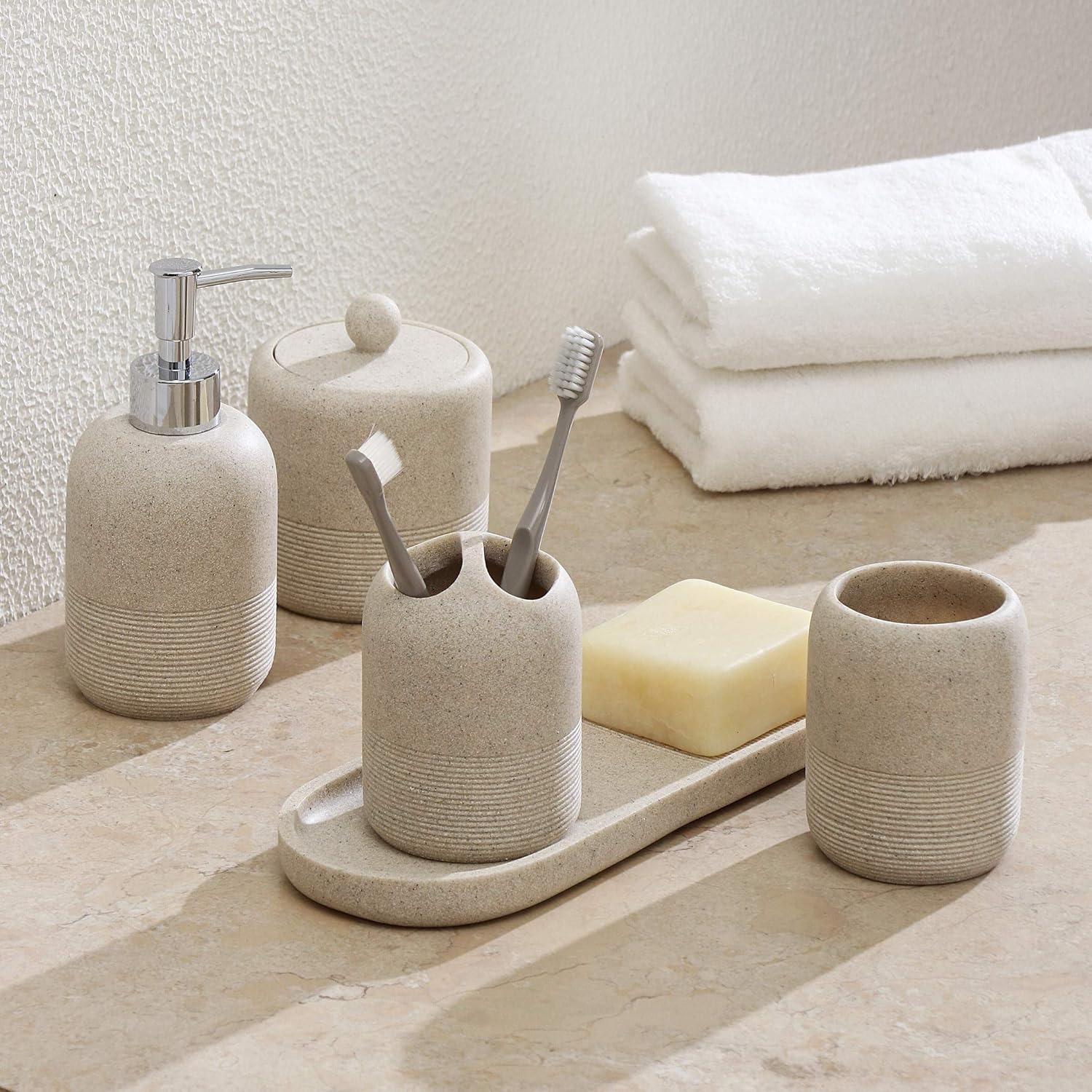 5-Piece Bathroom Set for Organization