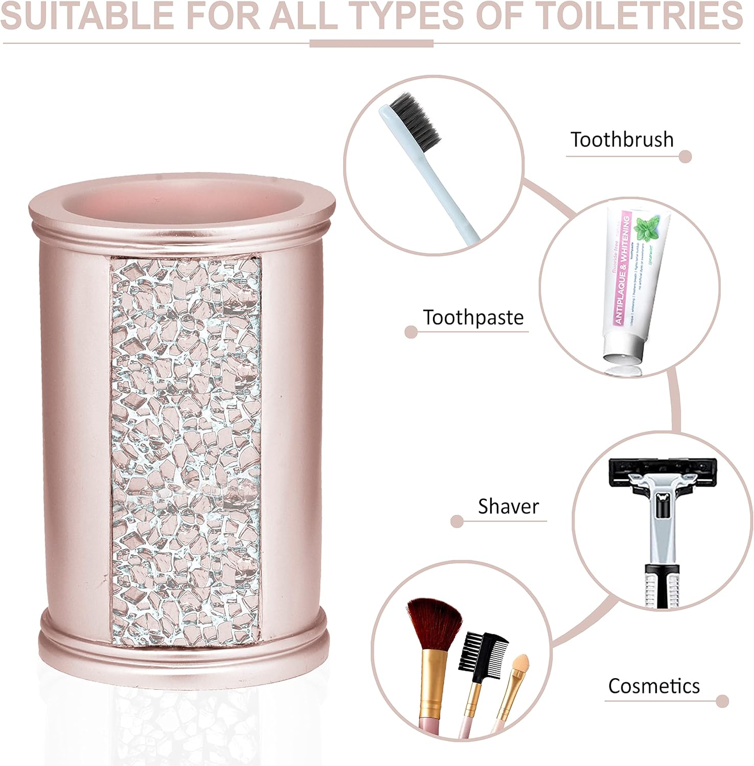 Zahari Home 4-Piece Bathroom Set for Essentials with Modern Design andression