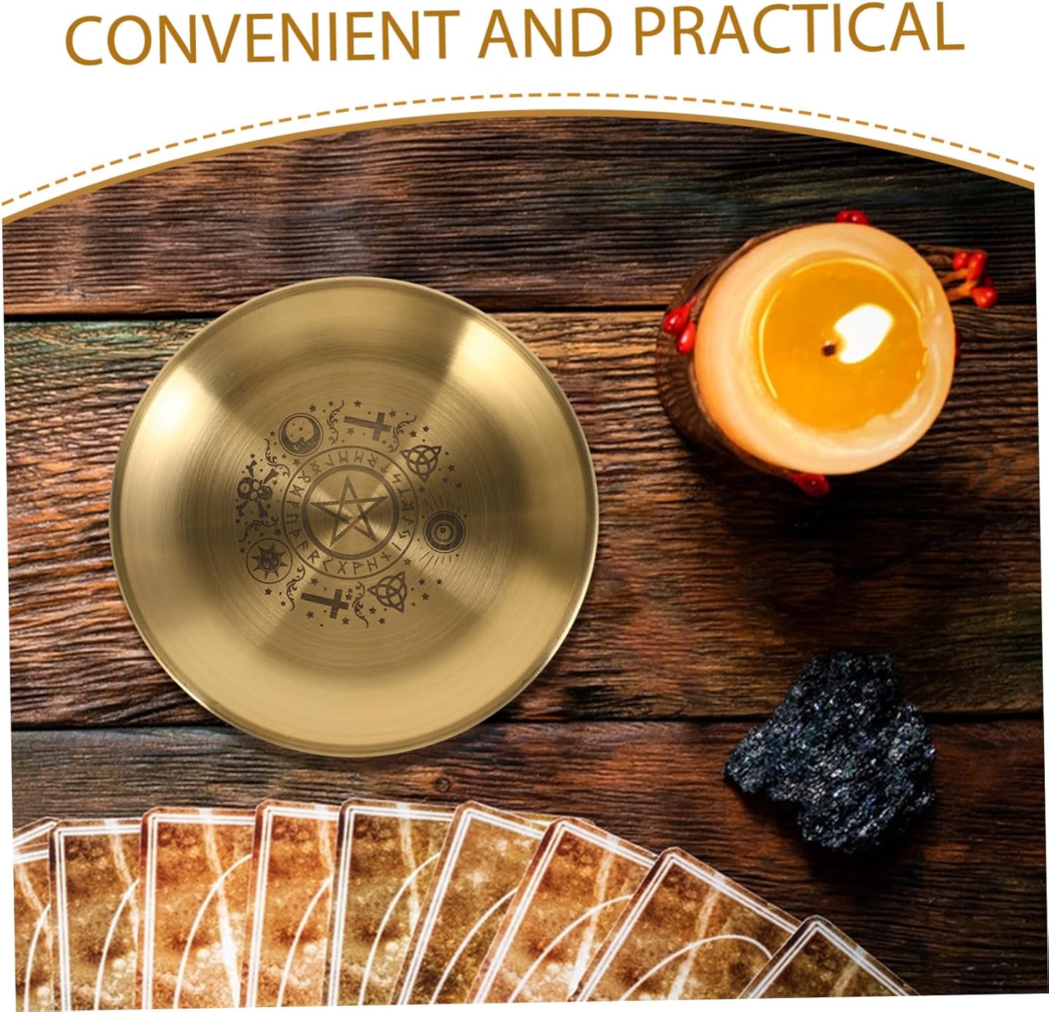 Mystical Five-Pointed Star Candlestick Holder