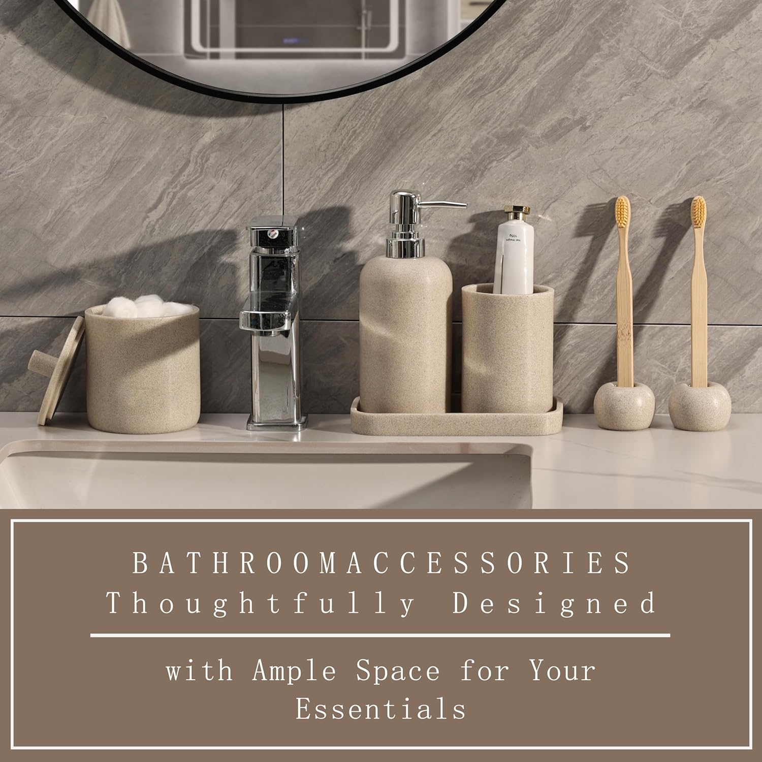 Haocoott 6-Piece Bathroom Accessory Set