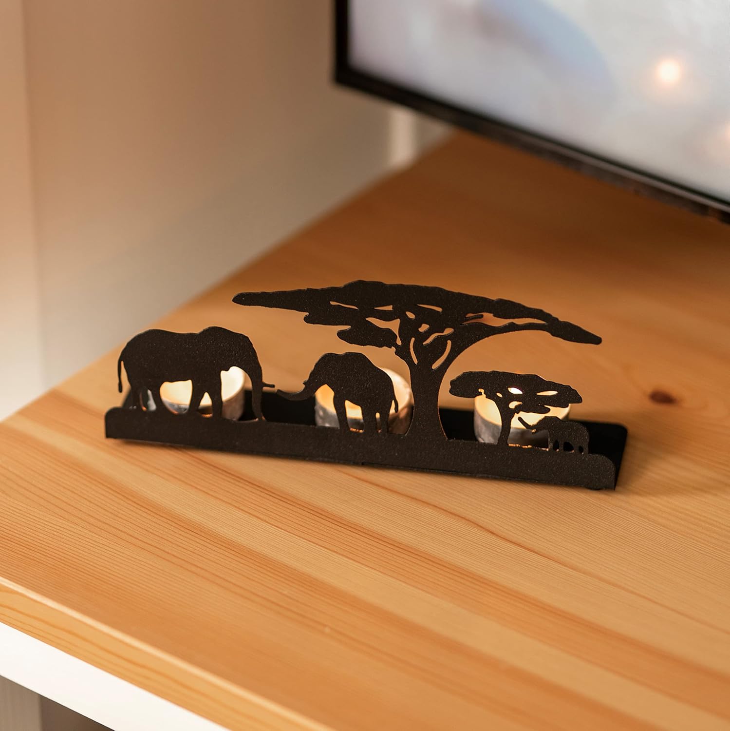Safari Elephant Candle Holder