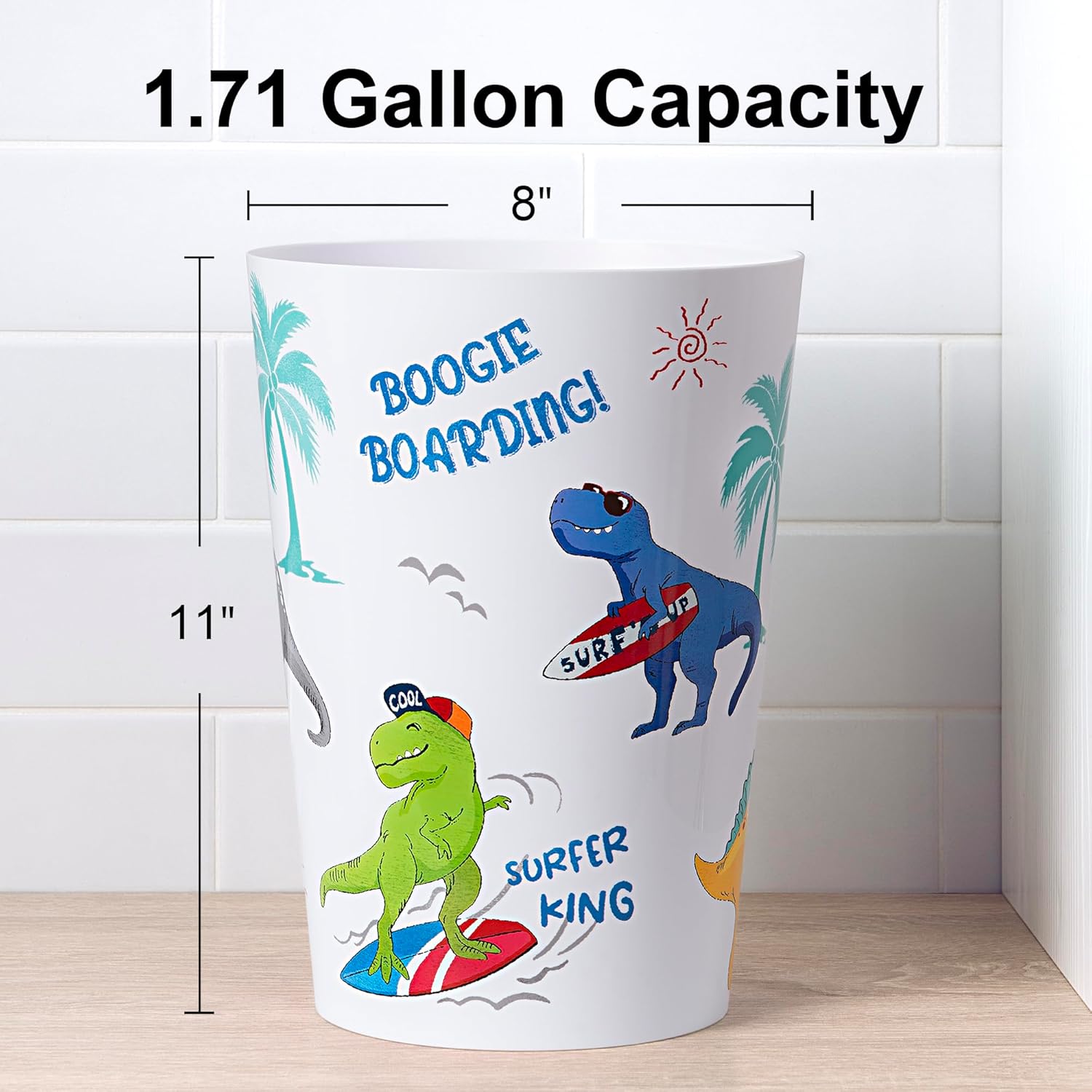 Surfin Dino 4-Piece Bathroom Accessory Set