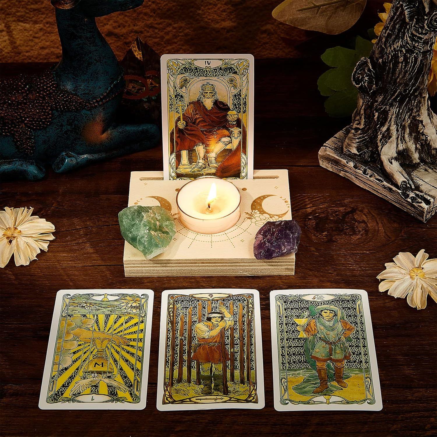 Wooden Tarot Card Stand Delta