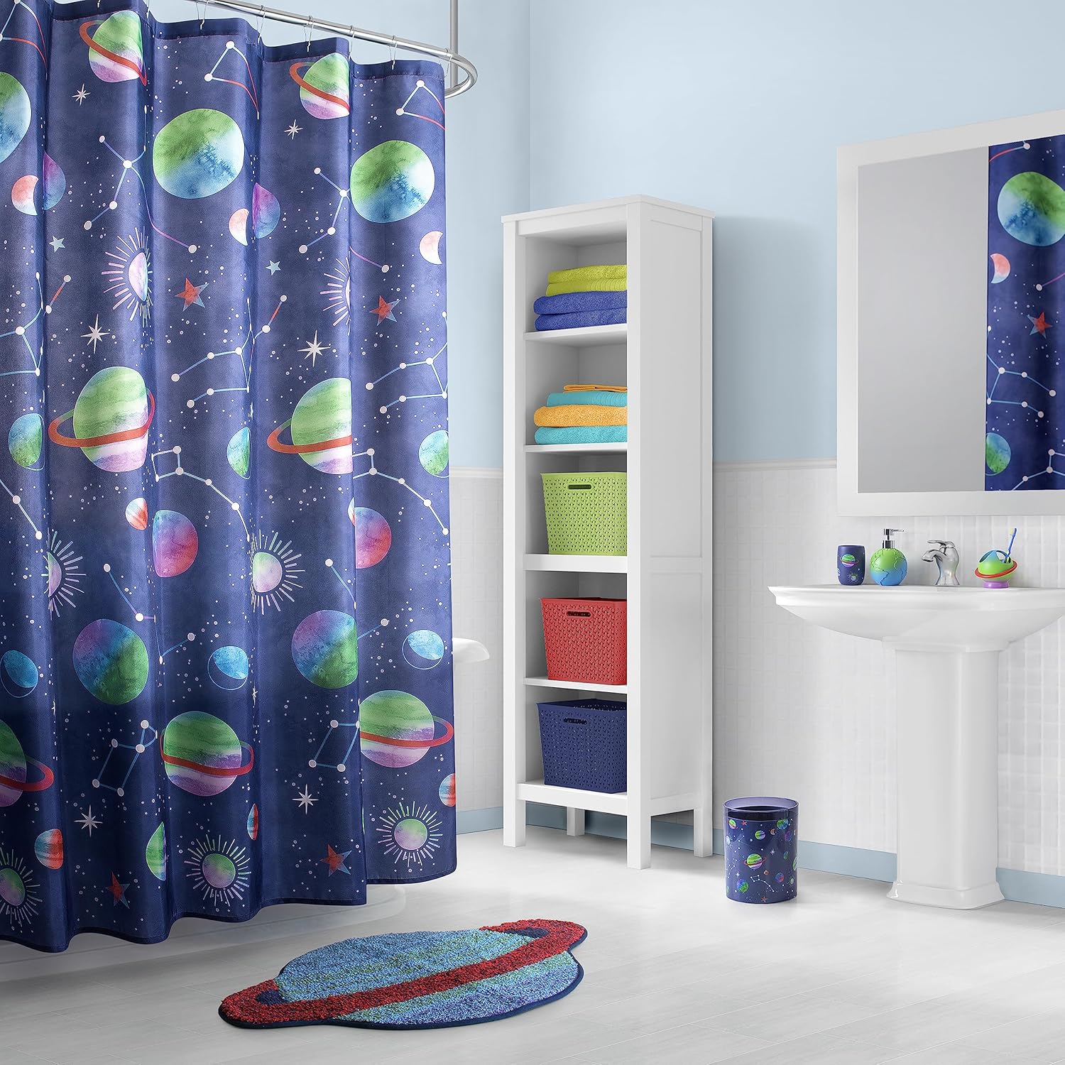 Starry Night 4-Piece Bathroom Accessory Set