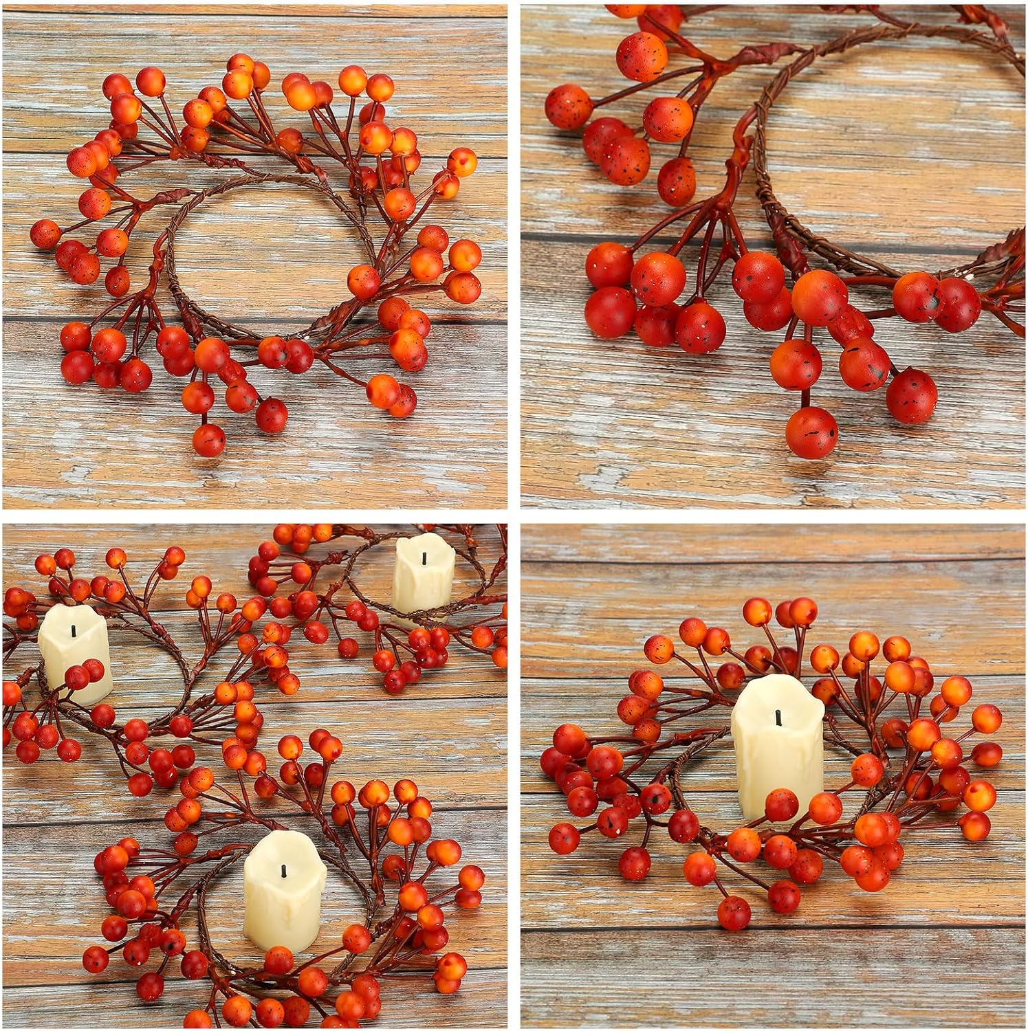 Elegant Fall Candle Rings